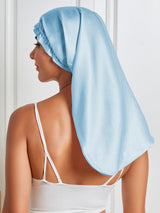 [Light Blue] SilkSilky  Pure Silk Sleep Cap 006