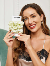 [Light Green] SilkSilky  Scrunchie 002