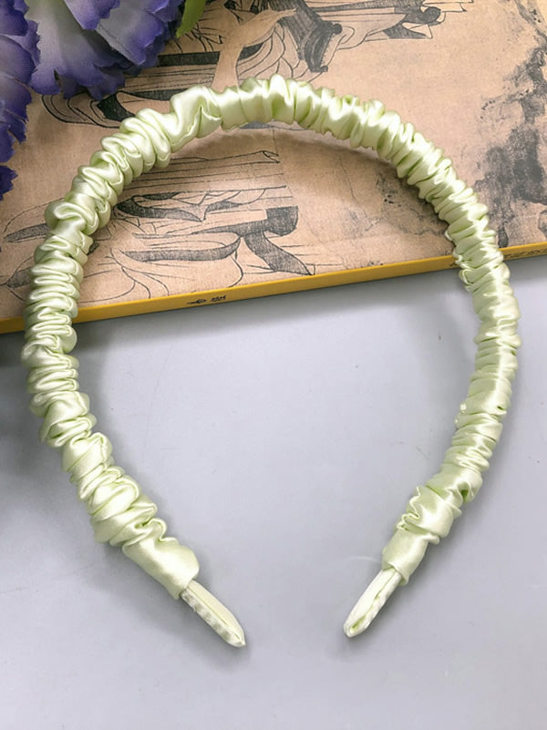 [Light Green] SilkSilky 19Momme Pure Silk Scrunchie 003