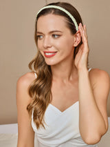 [Light Green] SilkSilky  19Momme Scrunchie 001