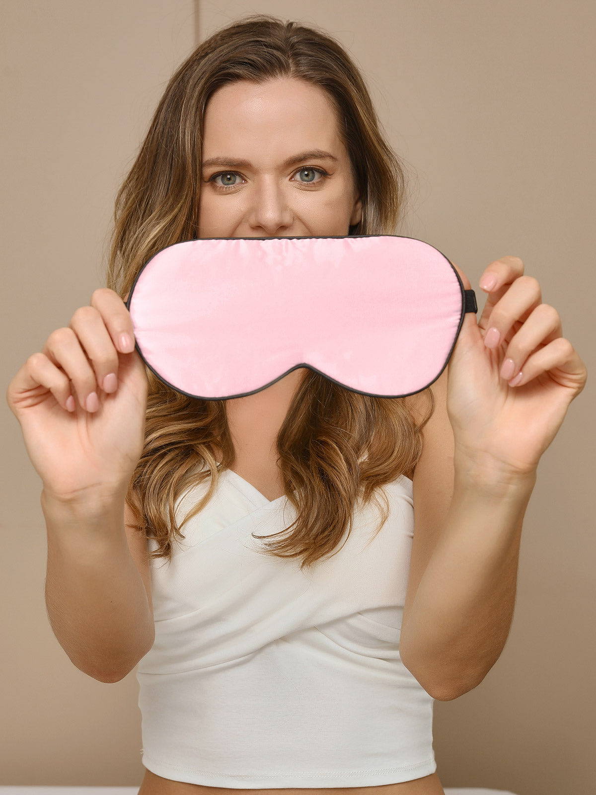[Light Pink] SilkSilky  19Momme Pure Silk Eye Mask 004