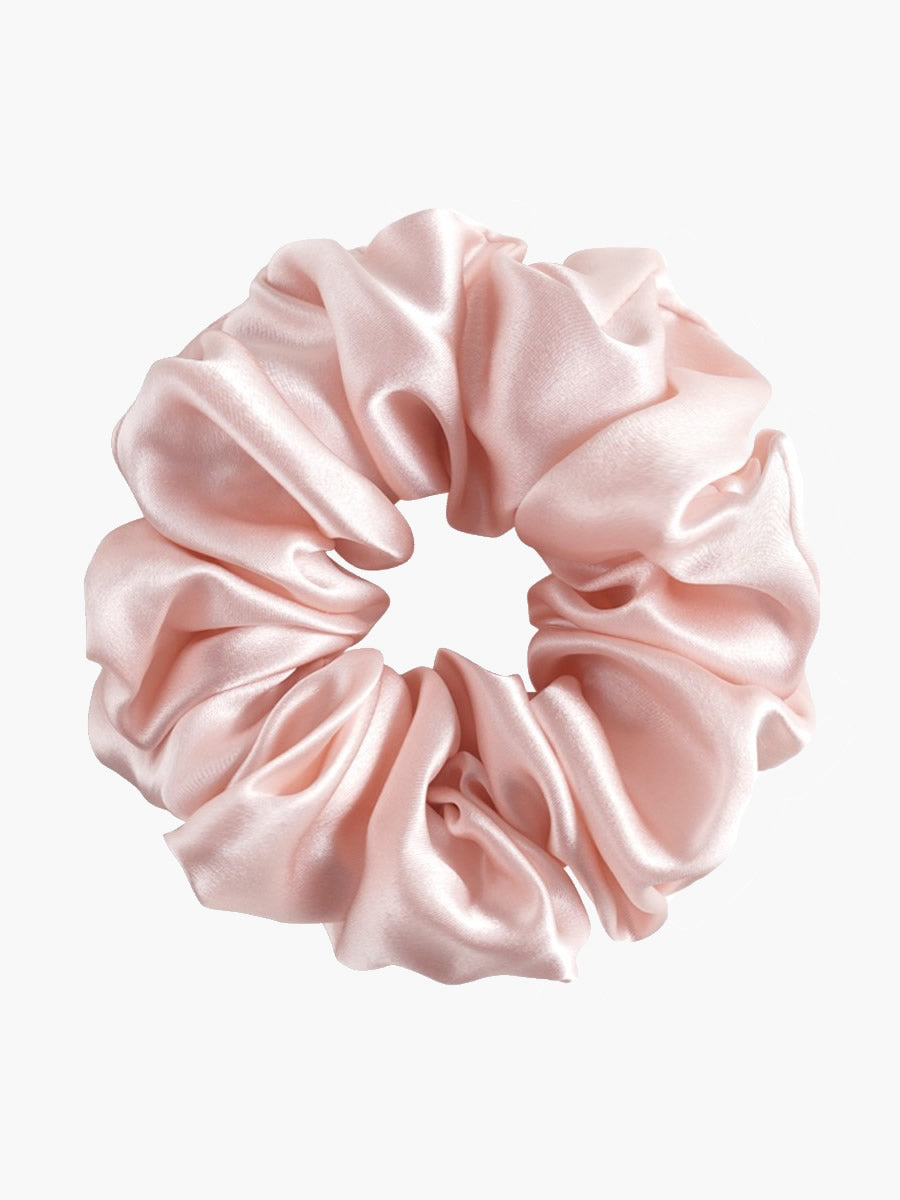[Light Pink] SilkSilky 19Momme Pure Silk Scrunchie 004