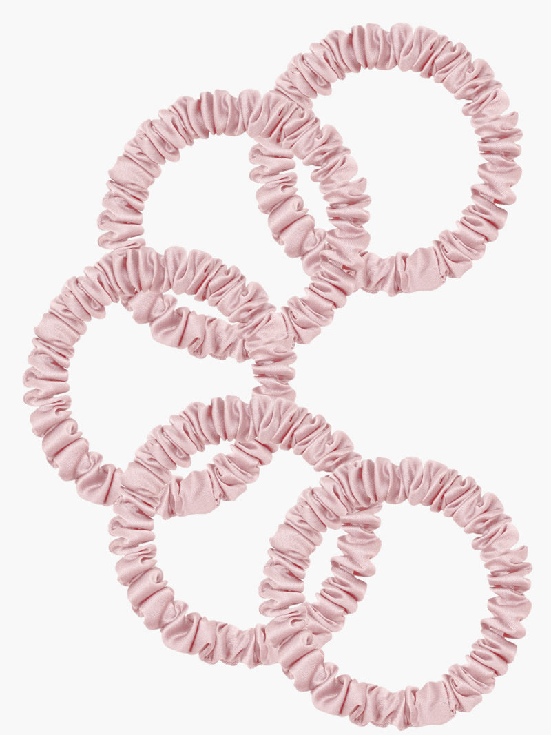 [Light Pink] SilkSilky 19Momme Pure Silk Scrunchie 004