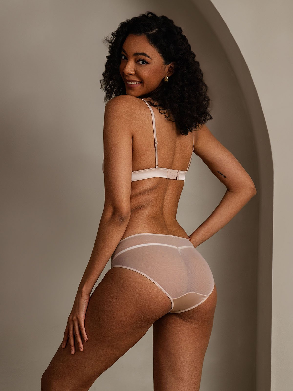 [Light Pink] SilkSilky Pure Silk Bra&Panty Set 002