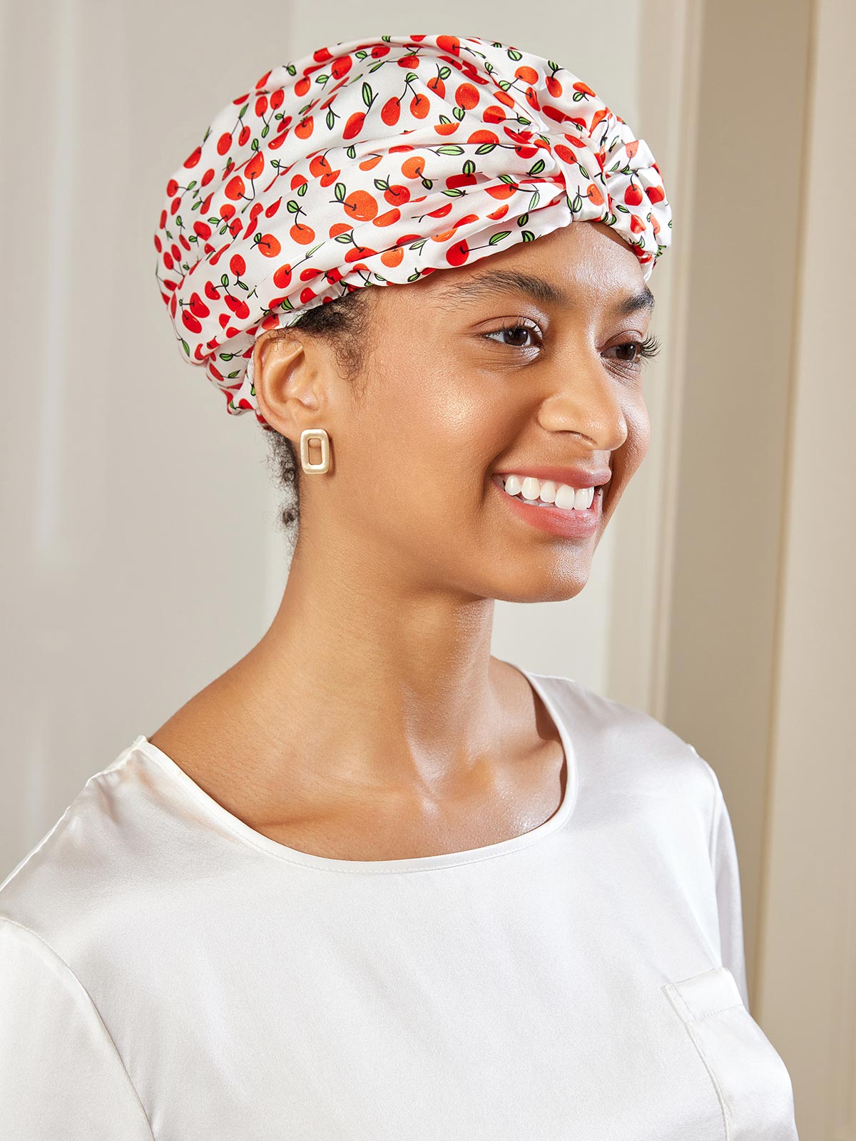 [Multi] SilkSilky Pure Silk Sleep Cap 002
