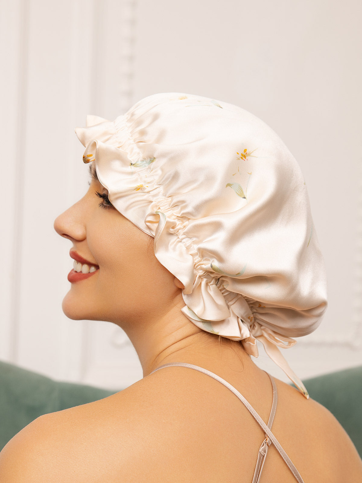 [Multi] SilkSilky Pure Silk Sleep Cap 002