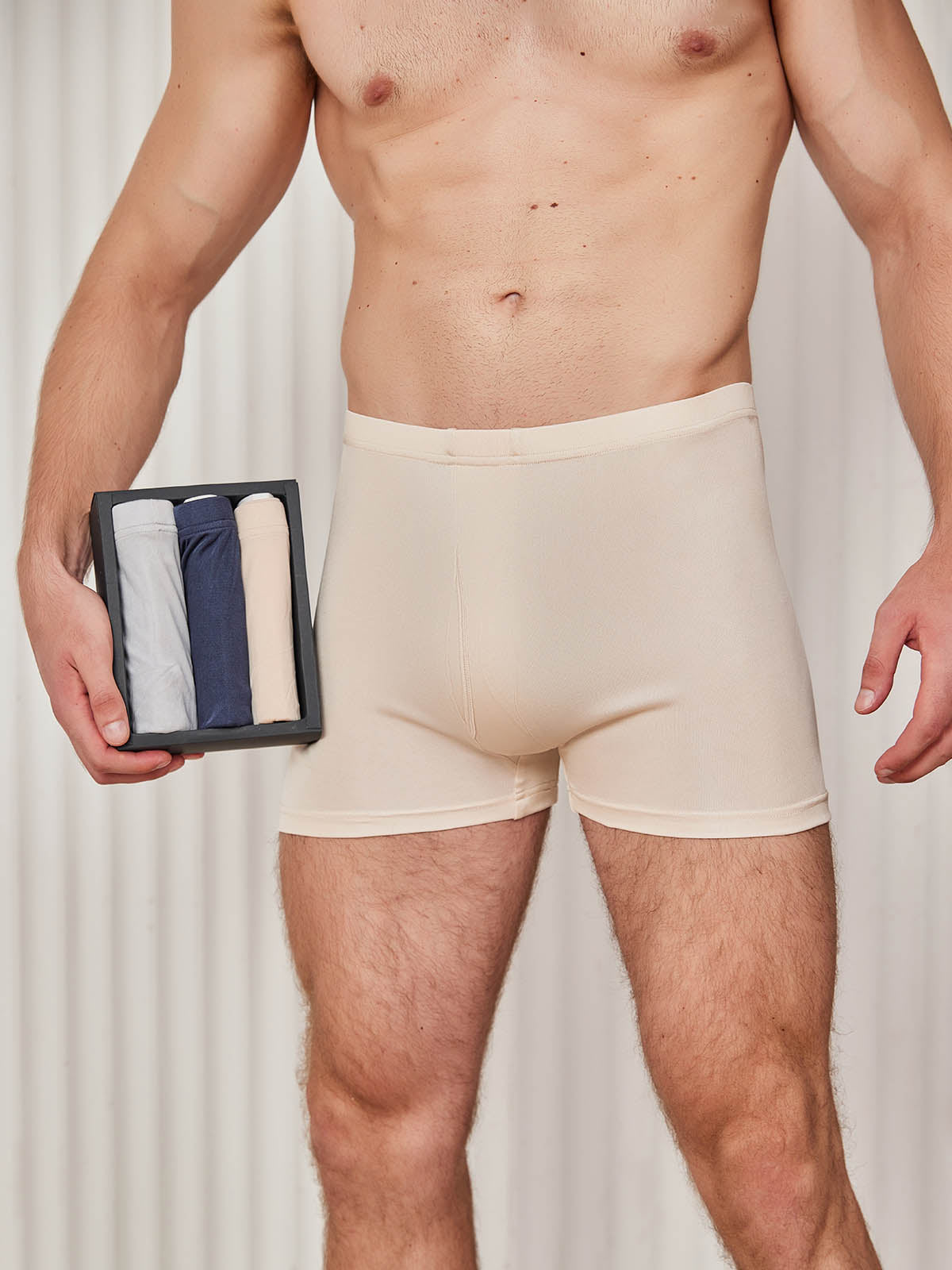 [Multi] SilkSilky Silk Knitted Mens Underwear 001