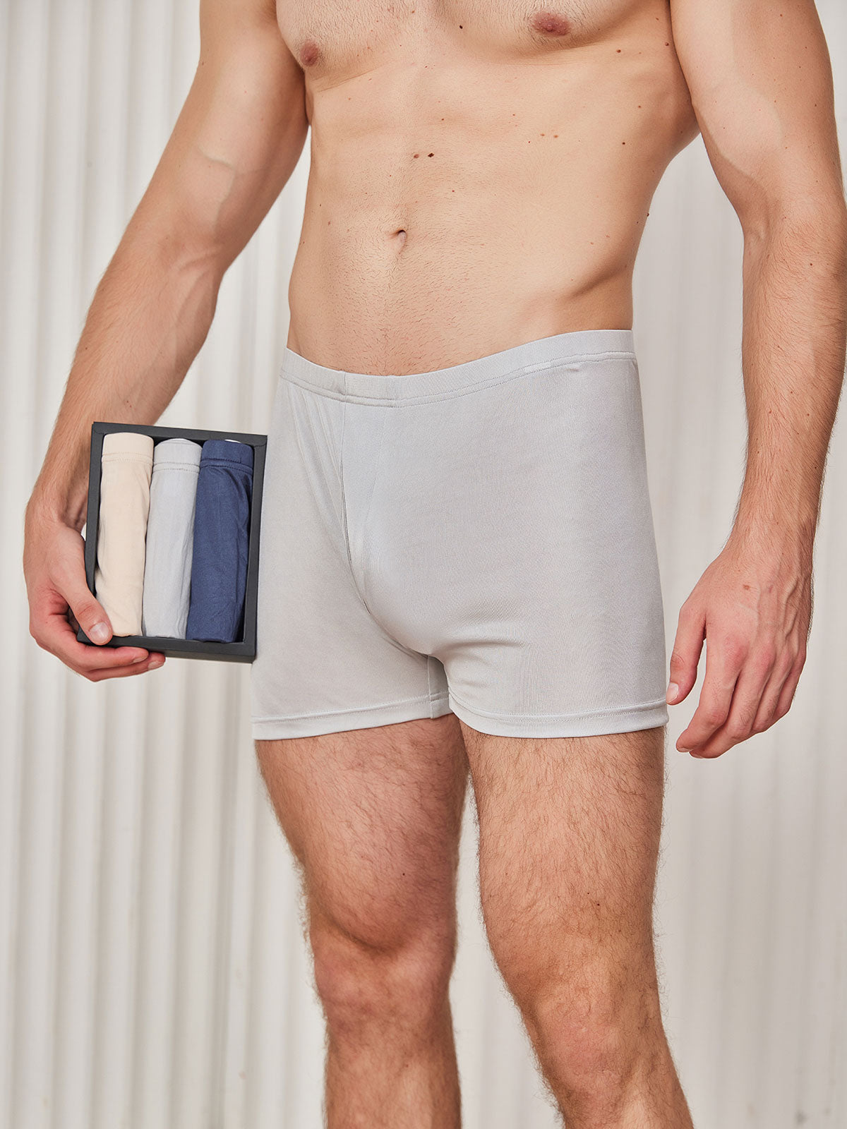 [Multi] SilkSilky Silk Knitted Mens Underwear 001