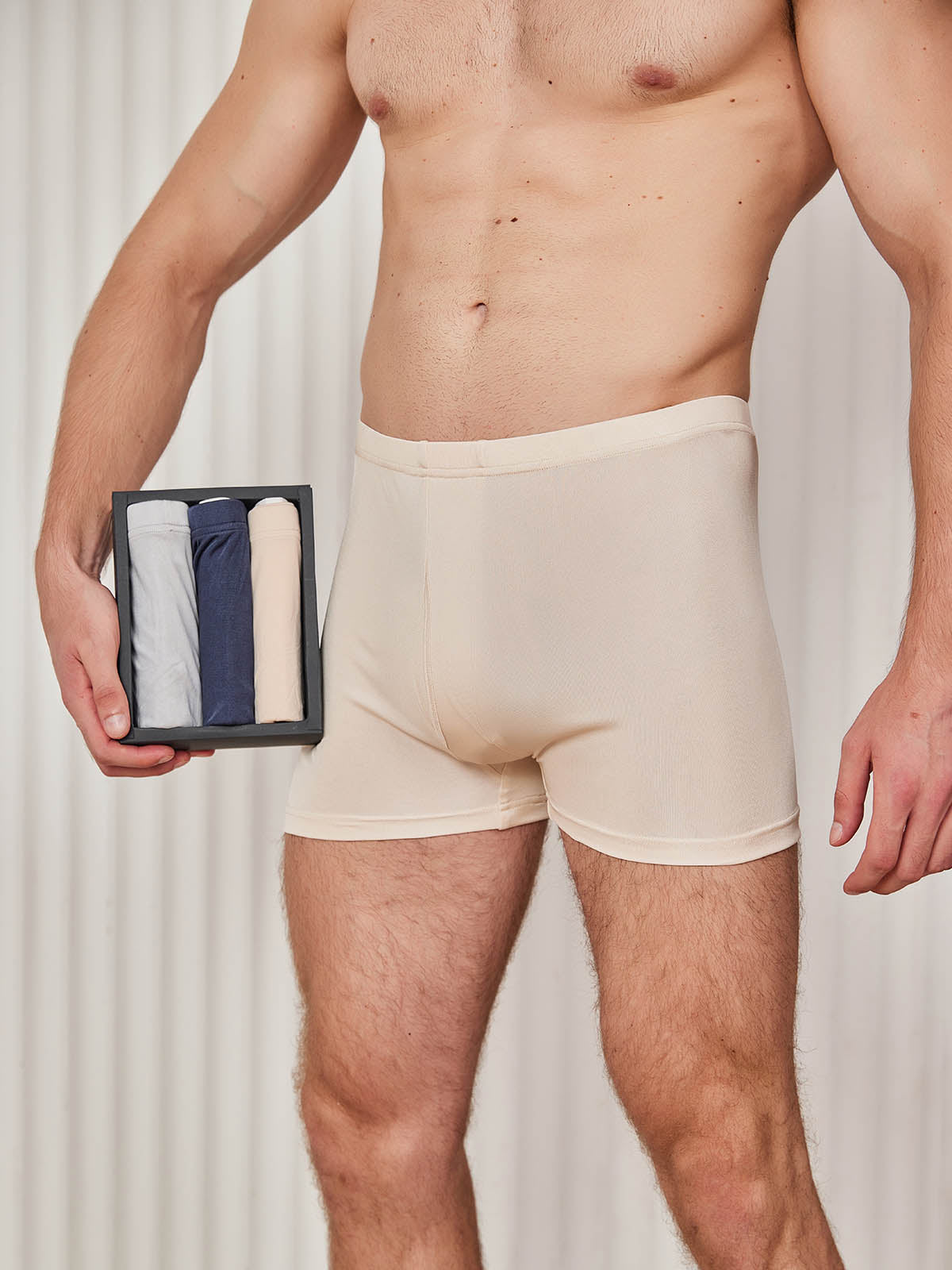 [Multi] SilkSilky Silk Knitted Mens Underwear 002