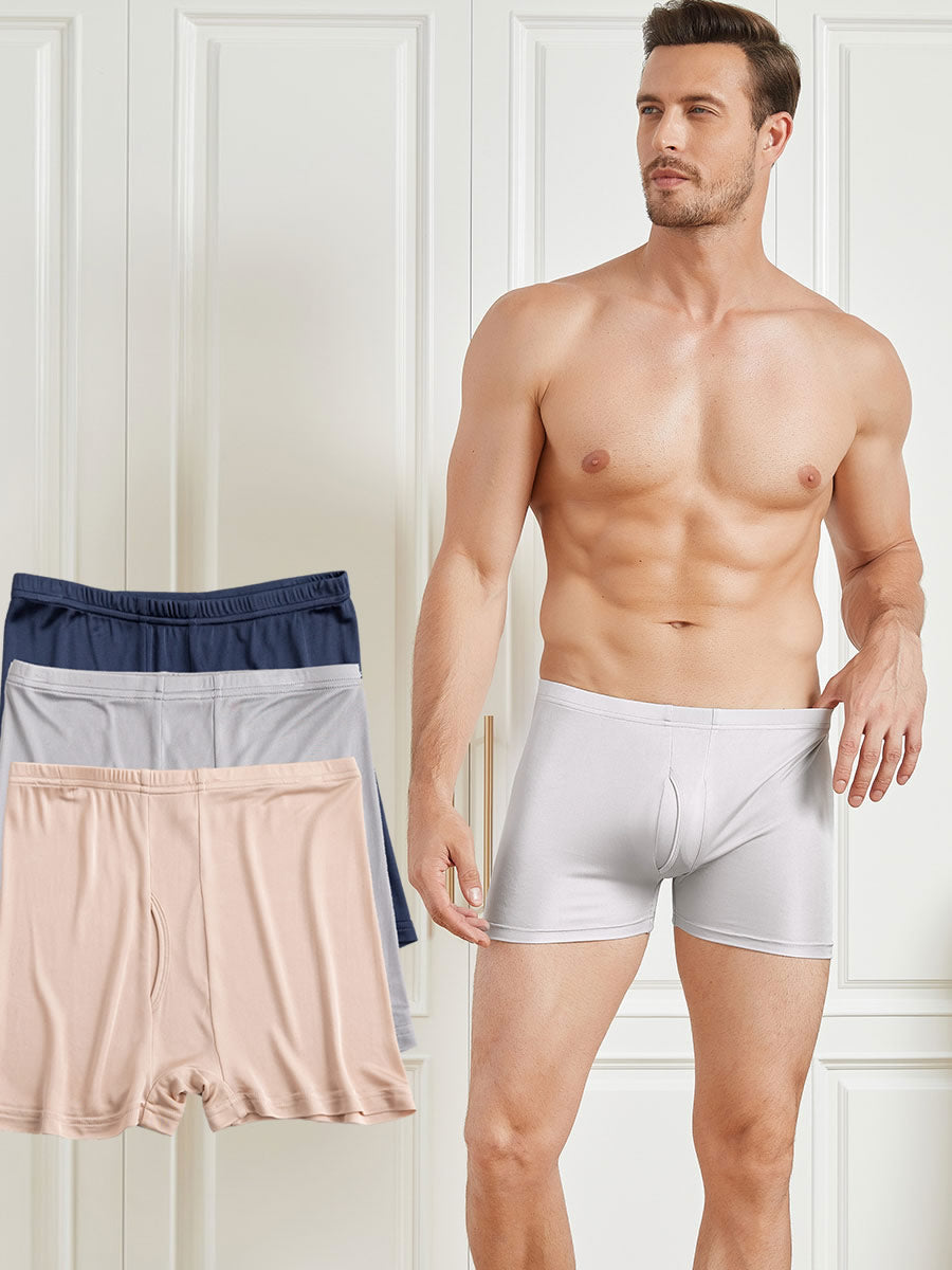 [Multi] SilkSilky Silk Knitted Mens Underwear 003
