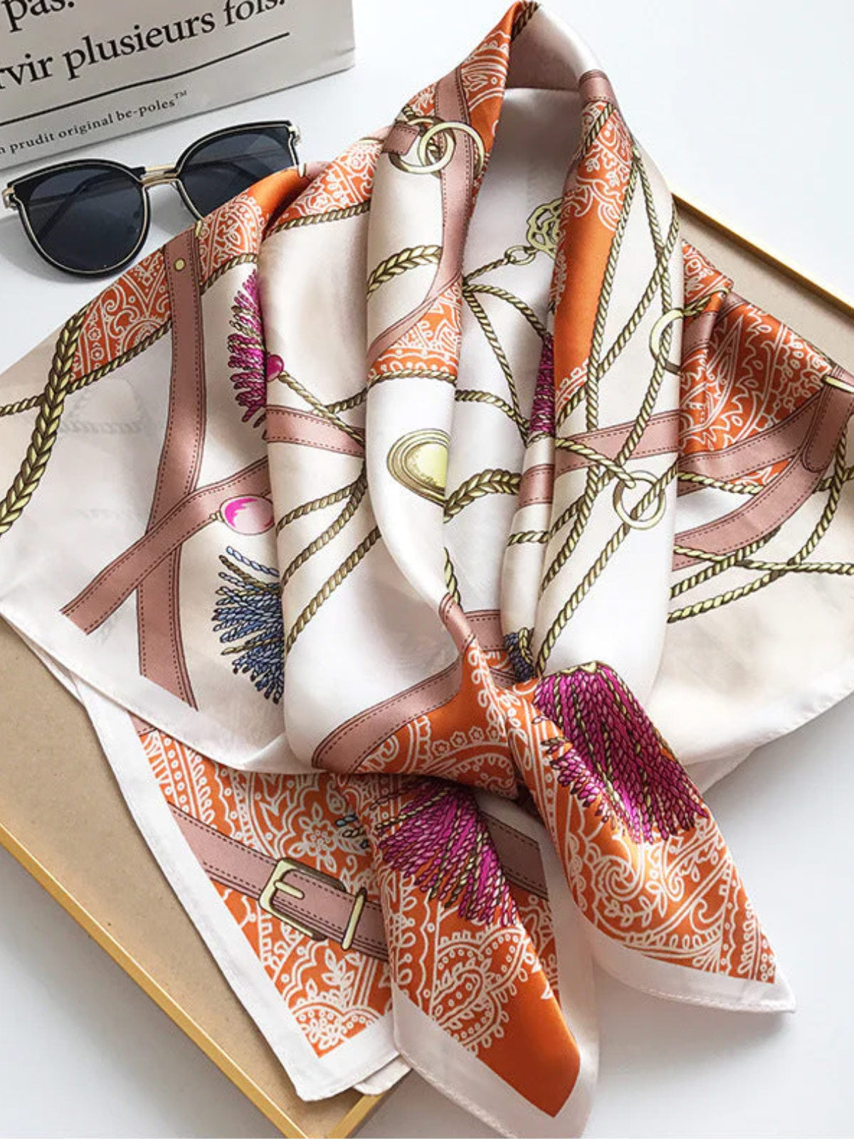[P003] SilkSilky Pure Silk Scarf 003