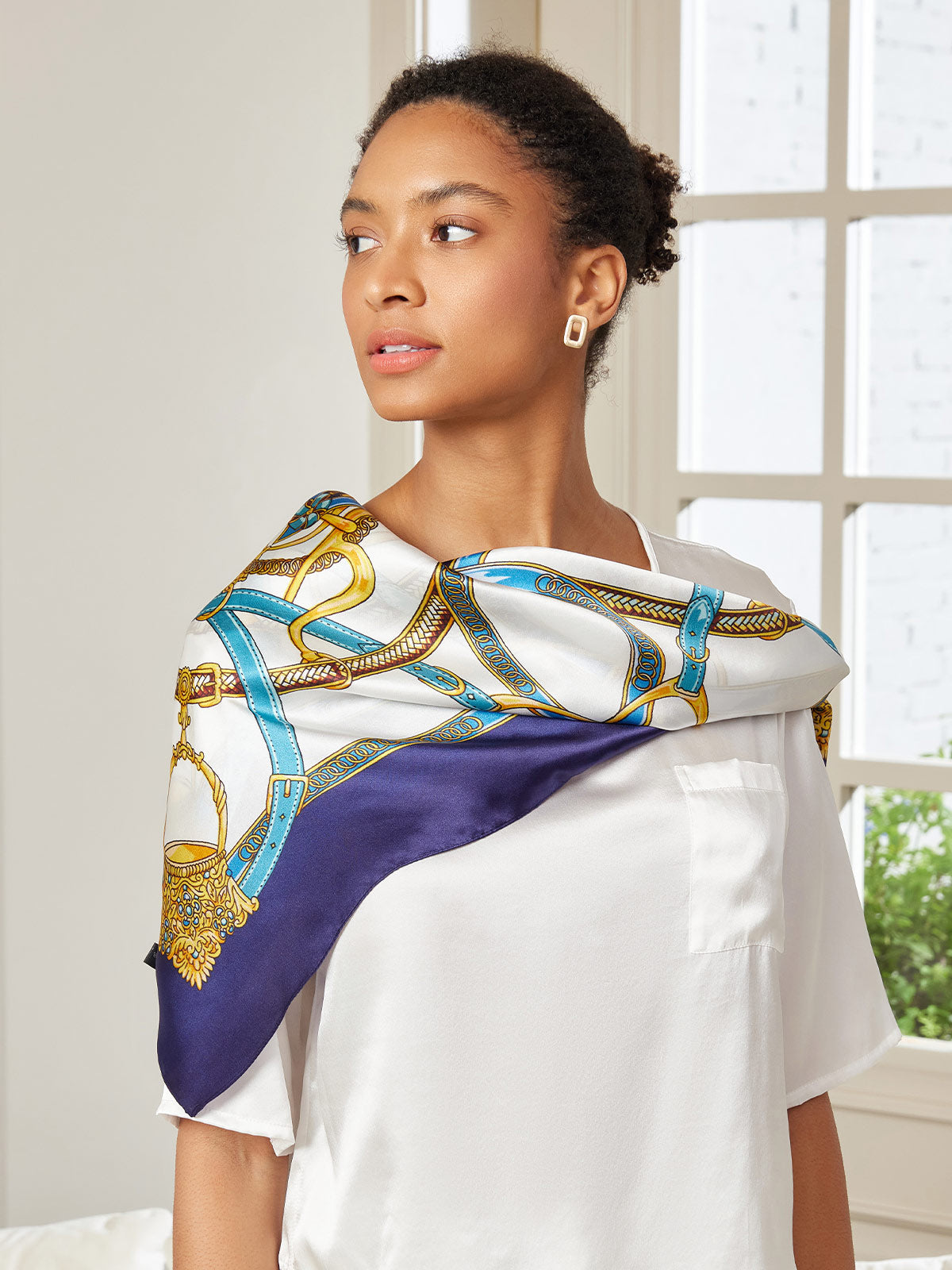 [P005] SilkSilky Pure Silk Scarf 001