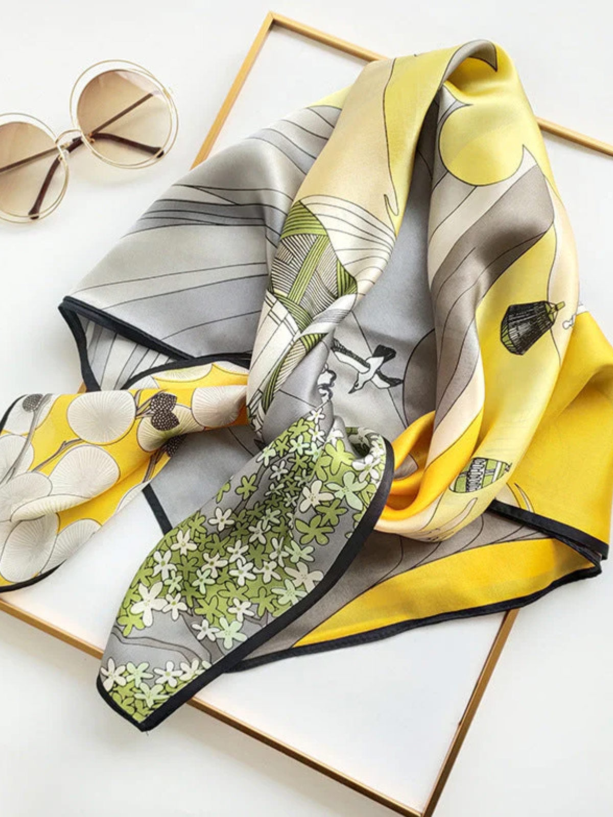 [P008] SilkSilky Pure Silk Scarf 003
