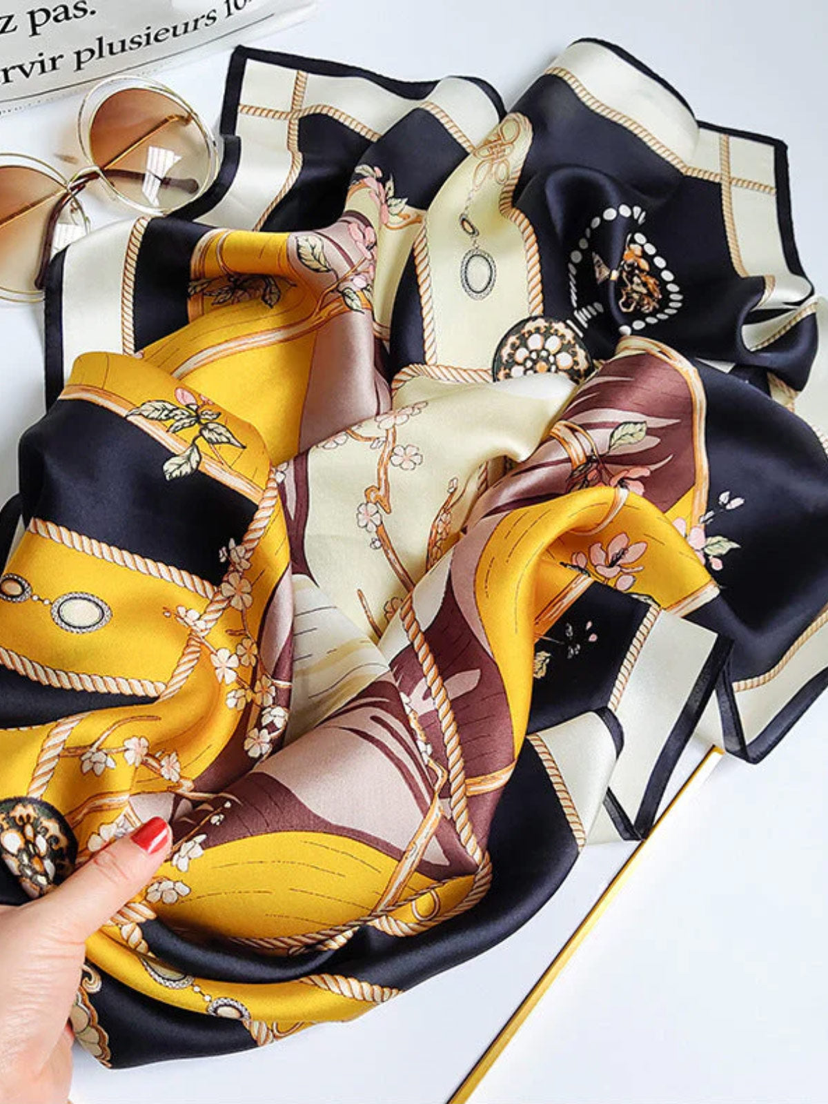 [P010] SilkSilky Pure Silk Scarf 002