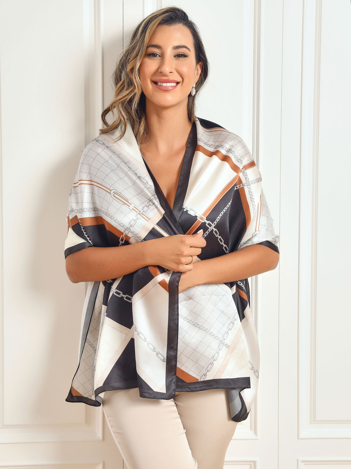[P021] SilkSilky Pure Silk Scarf 004