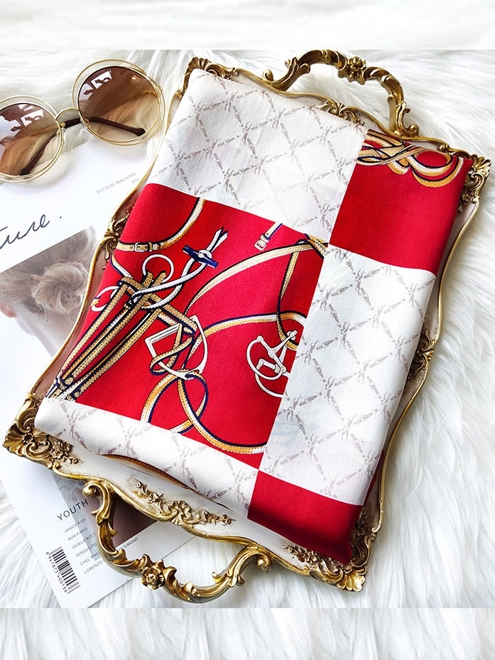 [P022] SilkSilky Pure Silk Scarf 004