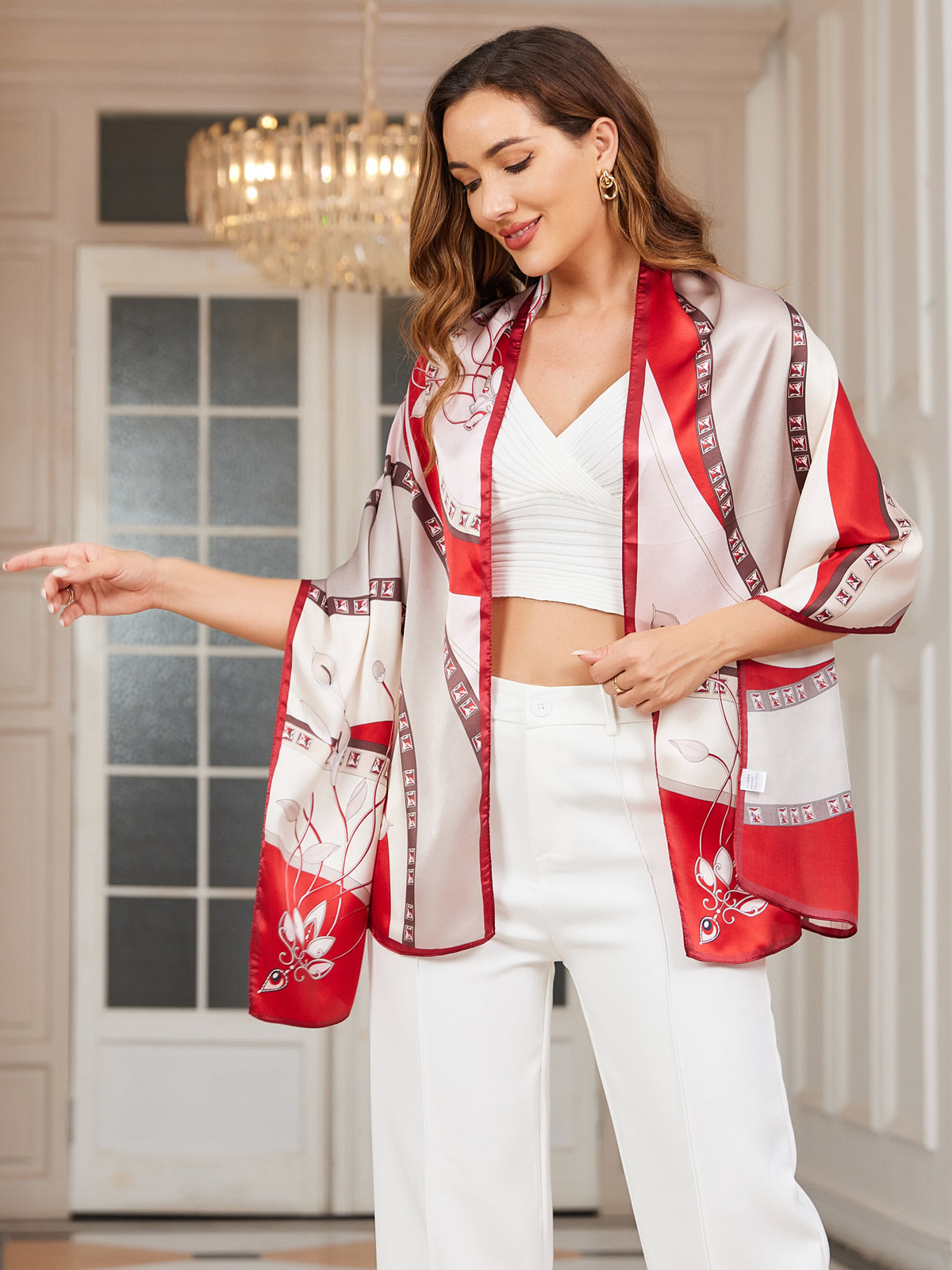 [P031] SilkSilky Pure Silk Scarf 001