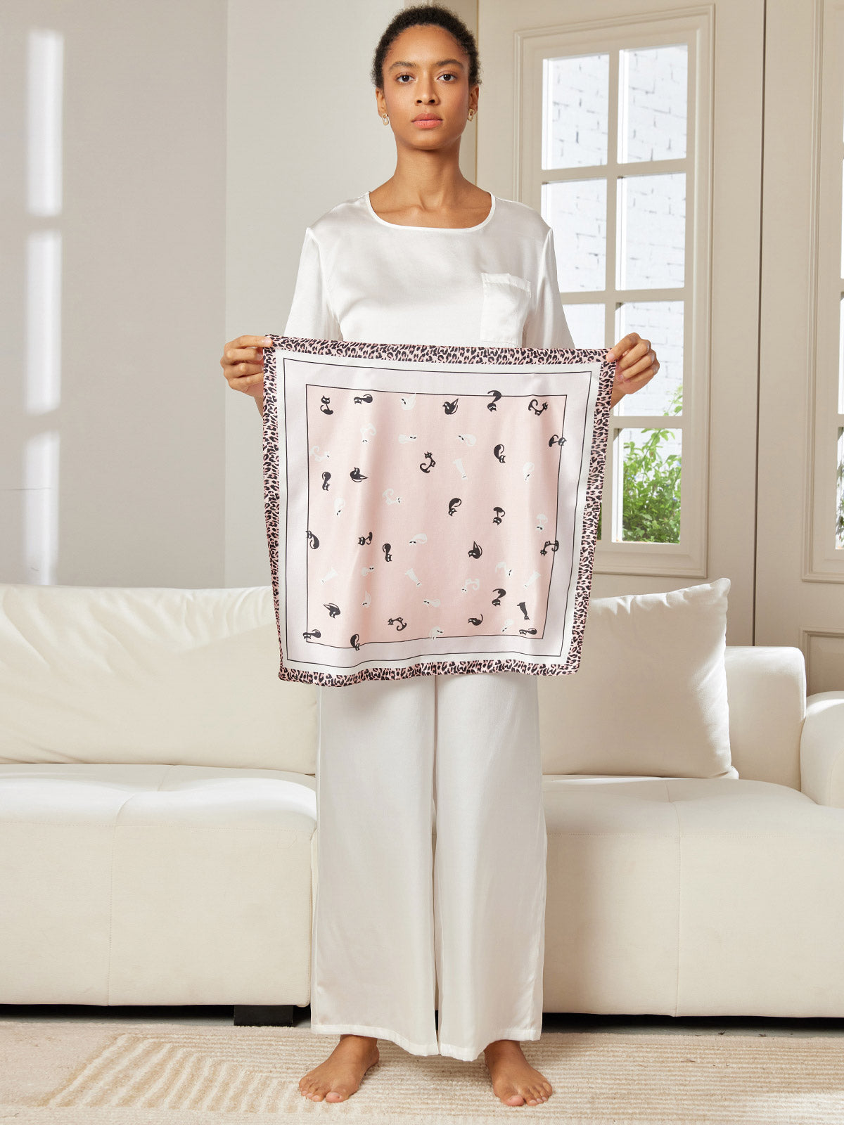 [P032] SilkSilky Pure Silk Scarf 002