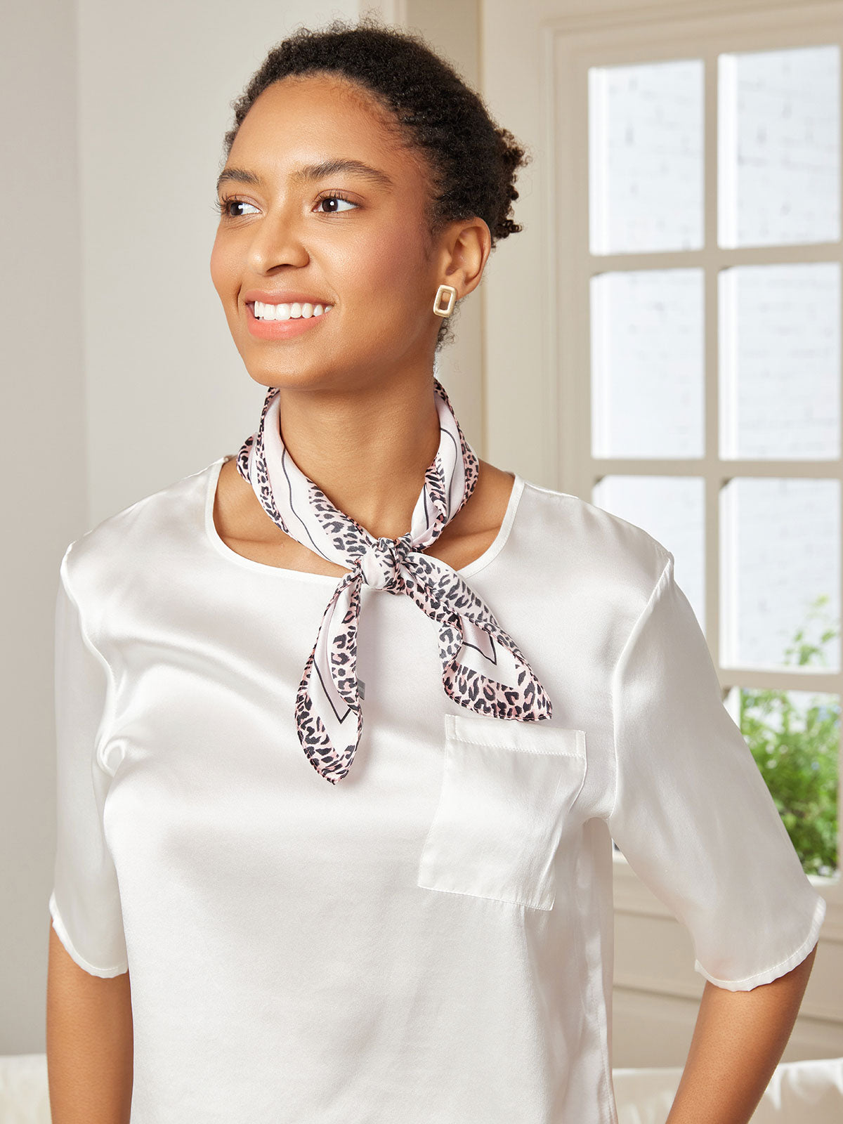 [P032] SilkSilky Pure Silk Scarf 003