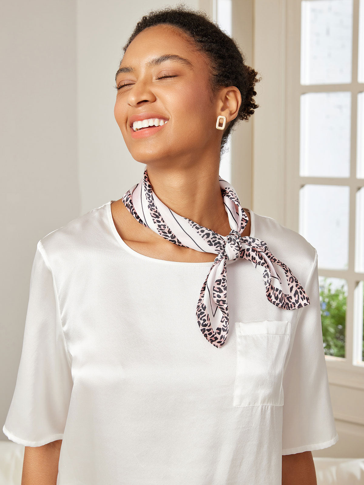 [P032] SilkSilky Pure Silk Scarf 004