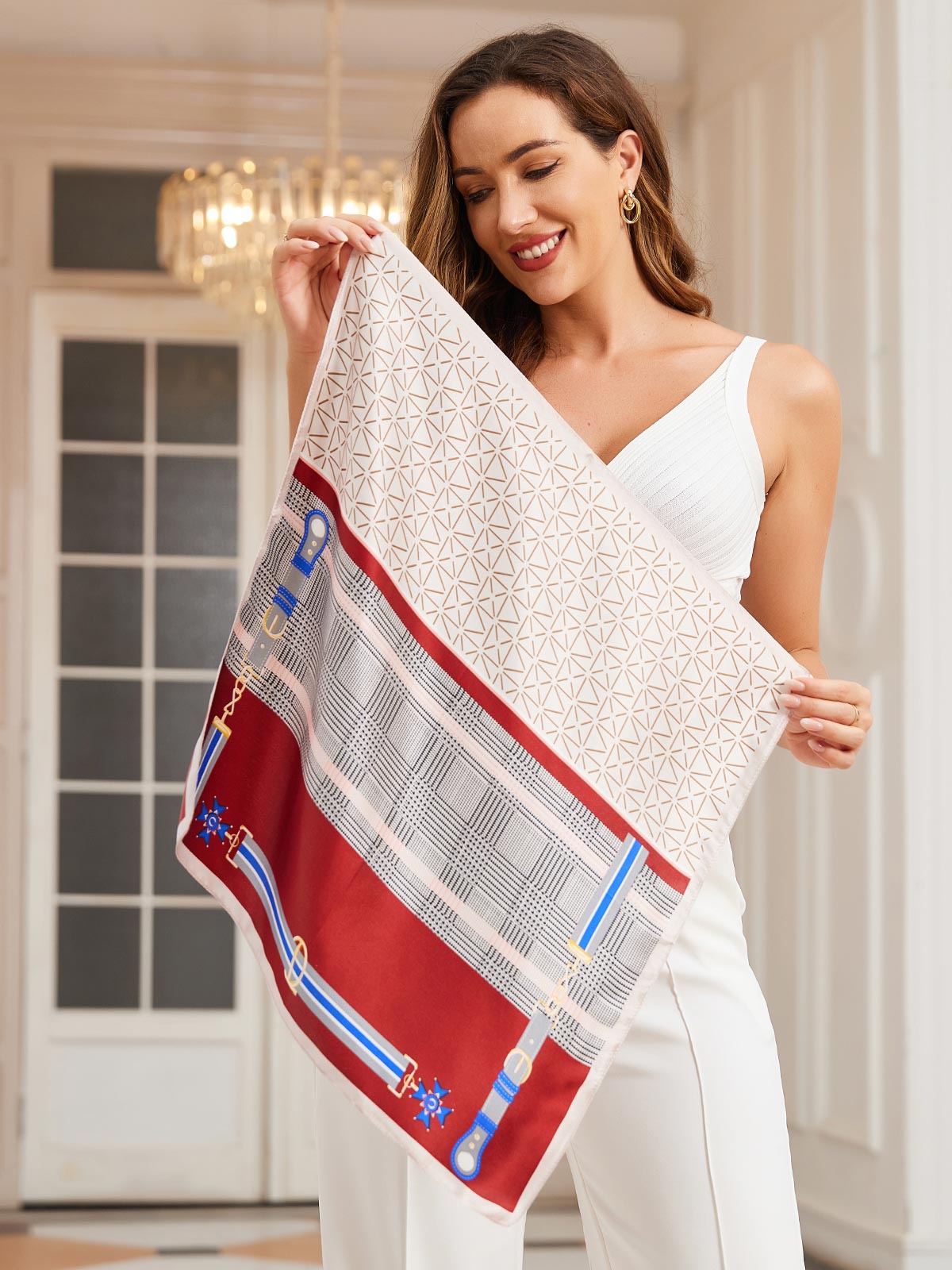 [P037] SilkSilky Pure Silk Scarf 004