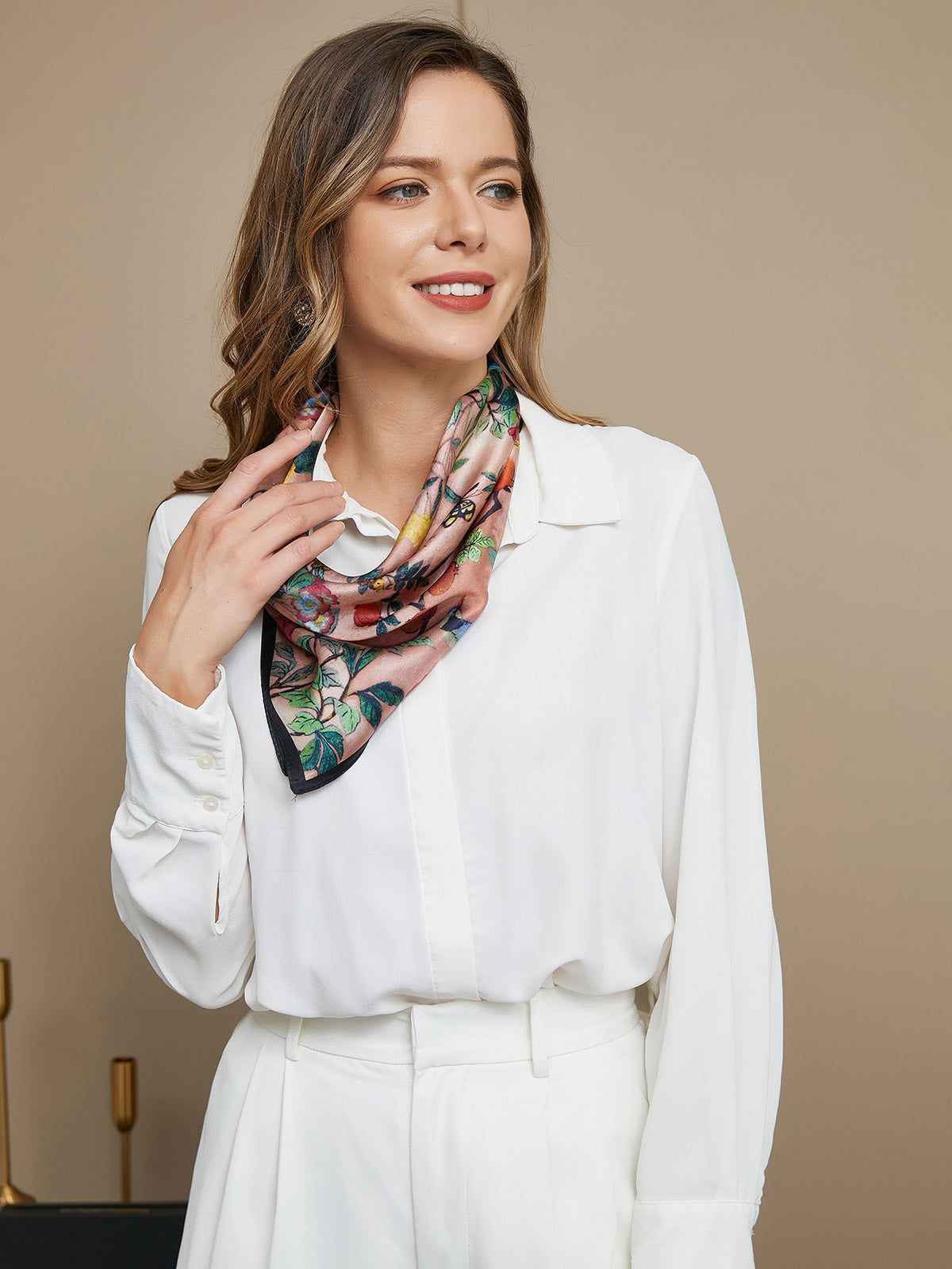 [P044] SilkSilky Pure Silk Scarf 002