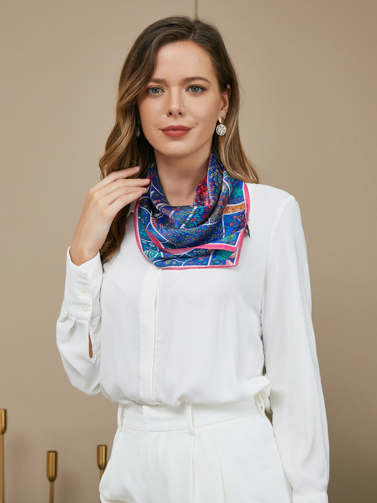 [P049] SilkSilky Pure Silk Scarf 002