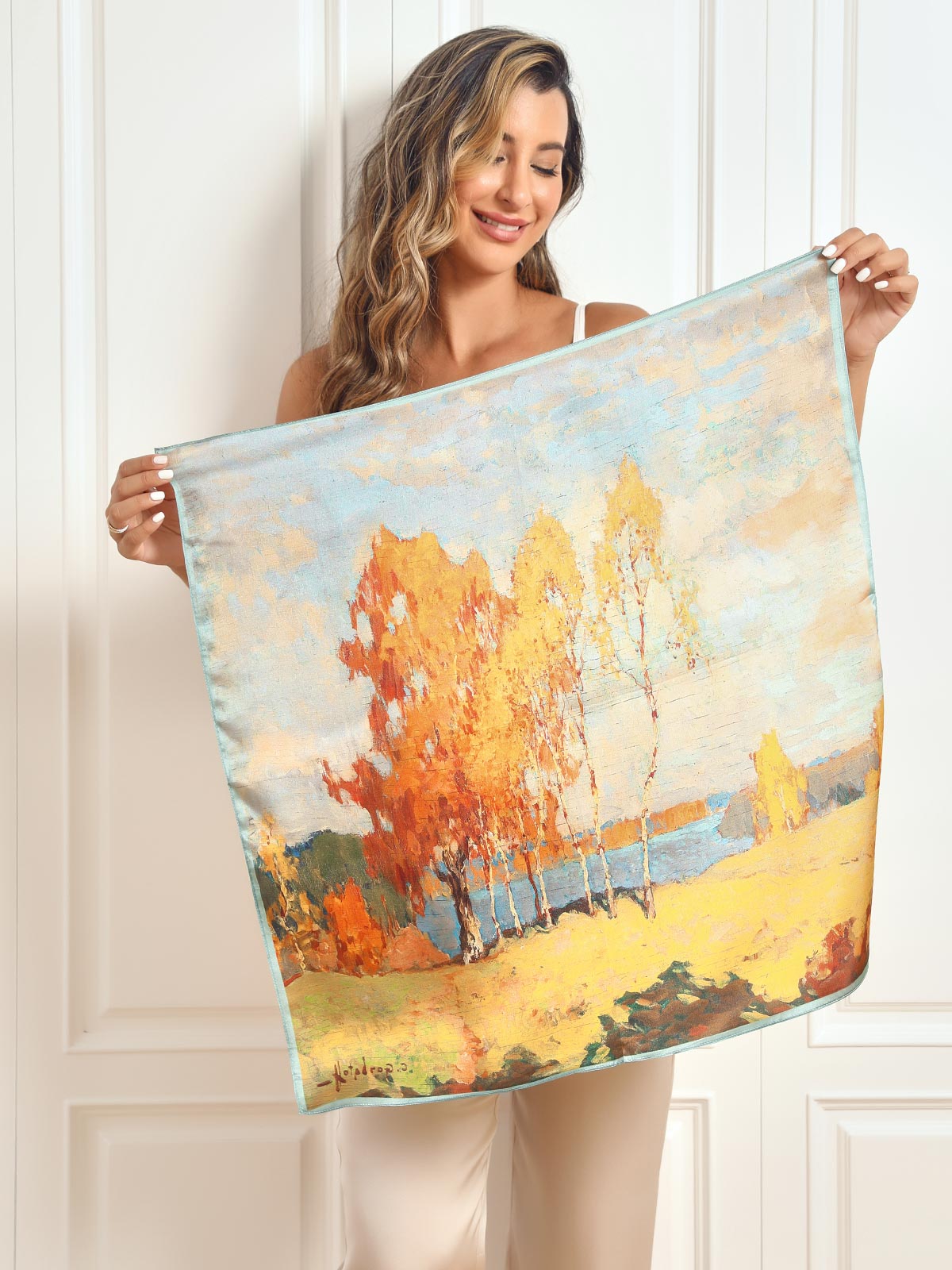 [P063] SilkSilky Pure Silk Scarf 002