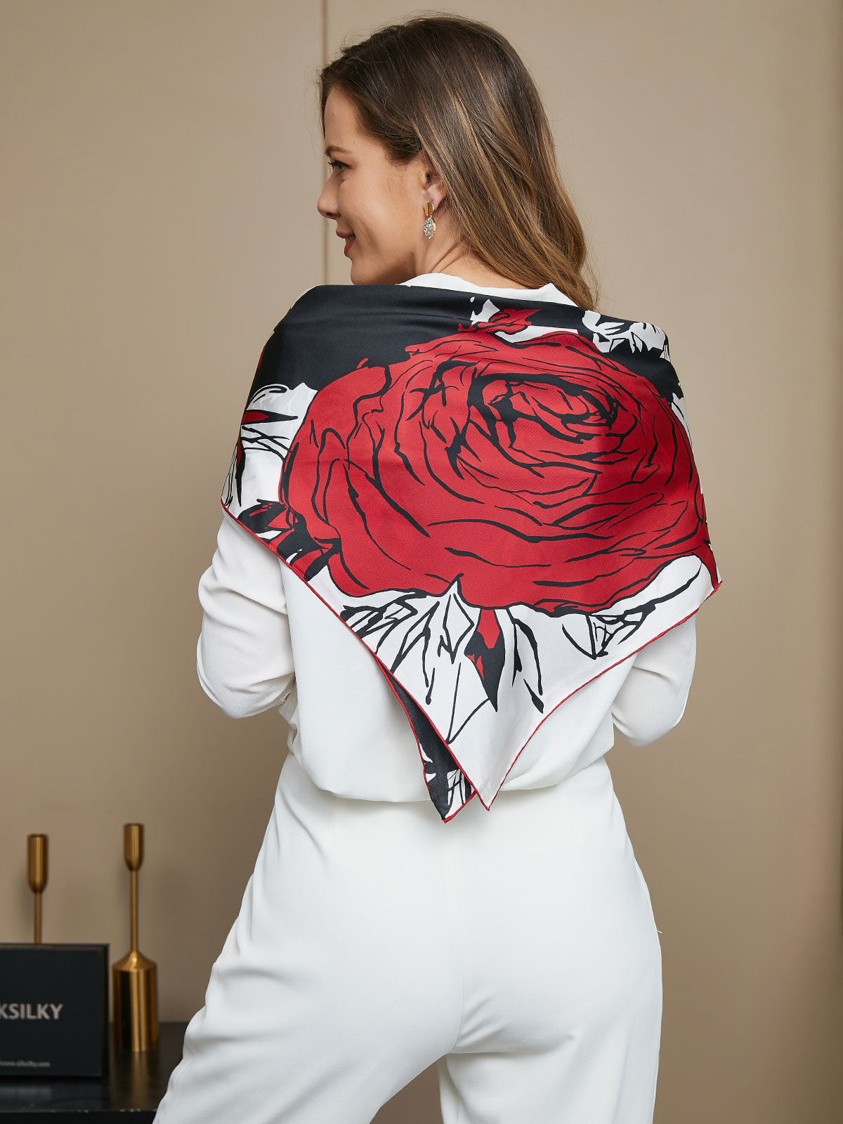 [P071] SilkSilky Pure Silk Scarf 005