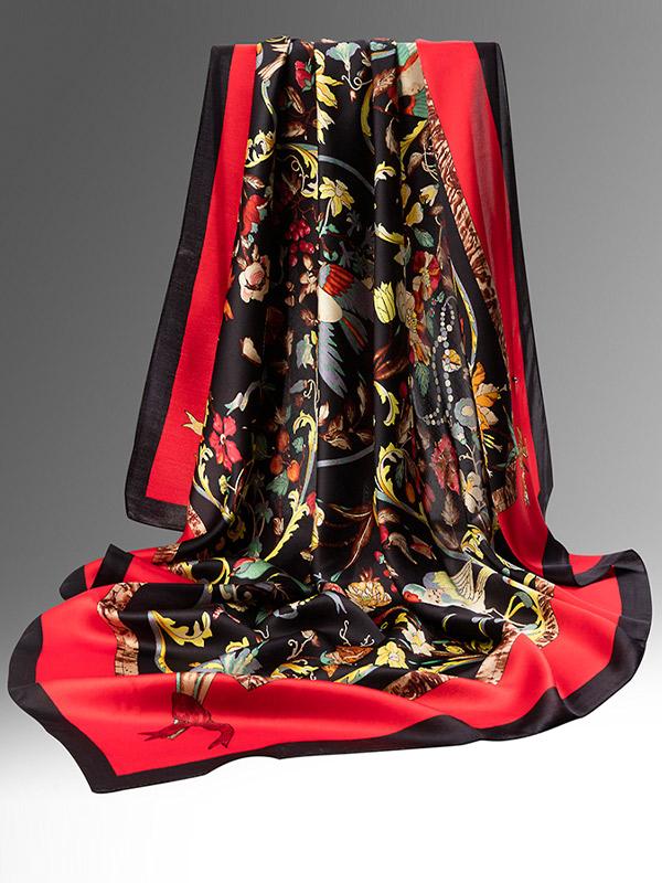 [P080] SilkSilky Pure Silk Scarf 001
