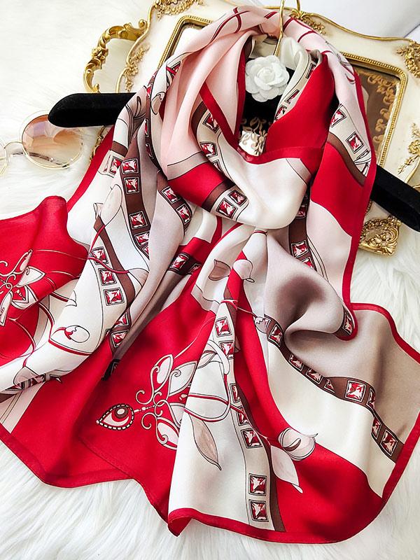 [P082] SilkSilky Pure Silk Scarf 001