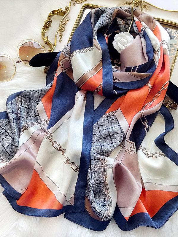 [P085] SilkSilky Pure Silk Scarf 001