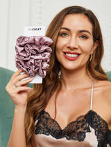 [Pale Mauve] SilkSilky  Scrunchie 001