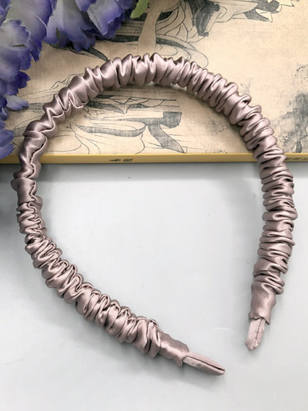[Pale Mauve] SilkSilky 19Momme Pure Silk Scrunchie 003