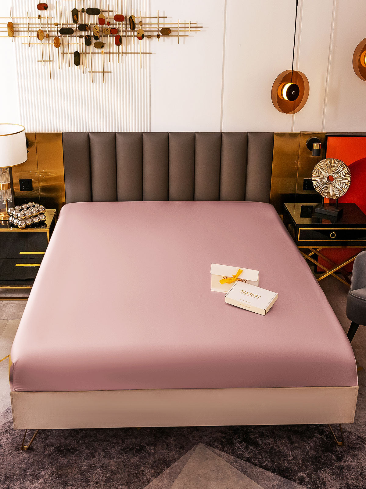 [Pale Mauve] SilkSilky 19Momme Pure Silk Sheet 002