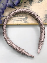 [Pale Mauve] SilkSilky  19Momme Scrunchie 003
