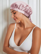 [Pale Mauve] SilkSilky  Sleep Cap 001