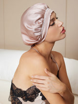 [Pale Mauve] SilkSilky  Sleep Cap 001