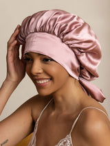 [Pale Mauve] SilkSilky  Sleep Cap 005