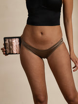 [Pink+Khaki] SilkSilky  19Momme Panty 001