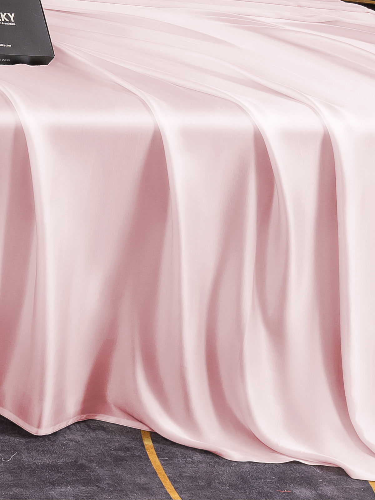 [Pink] SilkSilky 19Momme Pure Silk Bedding Set 005