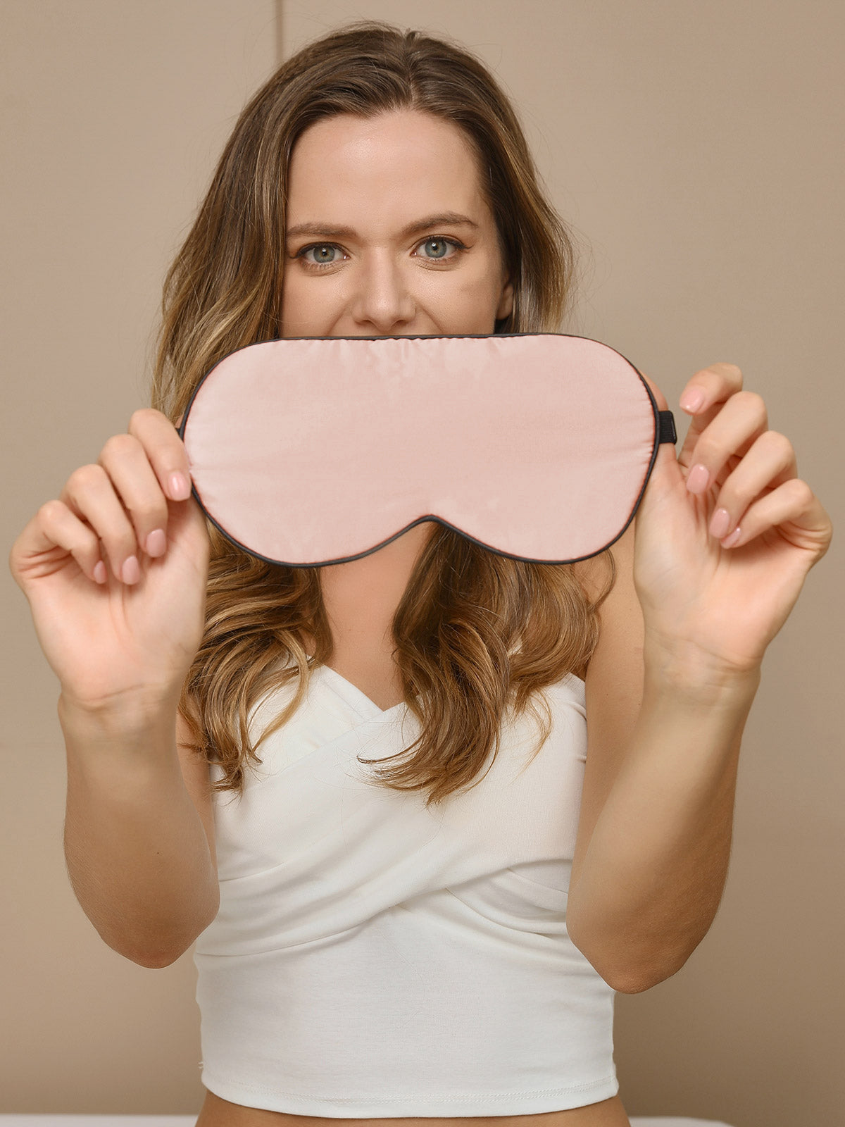 [Pink] SilkSilky  19Momme Pure Silk Eye Mask 009