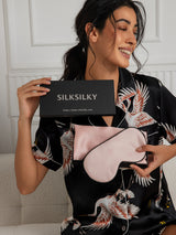 [Pink] SilkSilky 19Momme Pure Silk Pillowcase Set 002