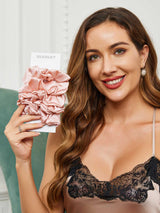 [Pink] SilkSilky  Scrunchie 001