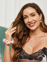 [Pink] SilkSilky  Scrunchie 002