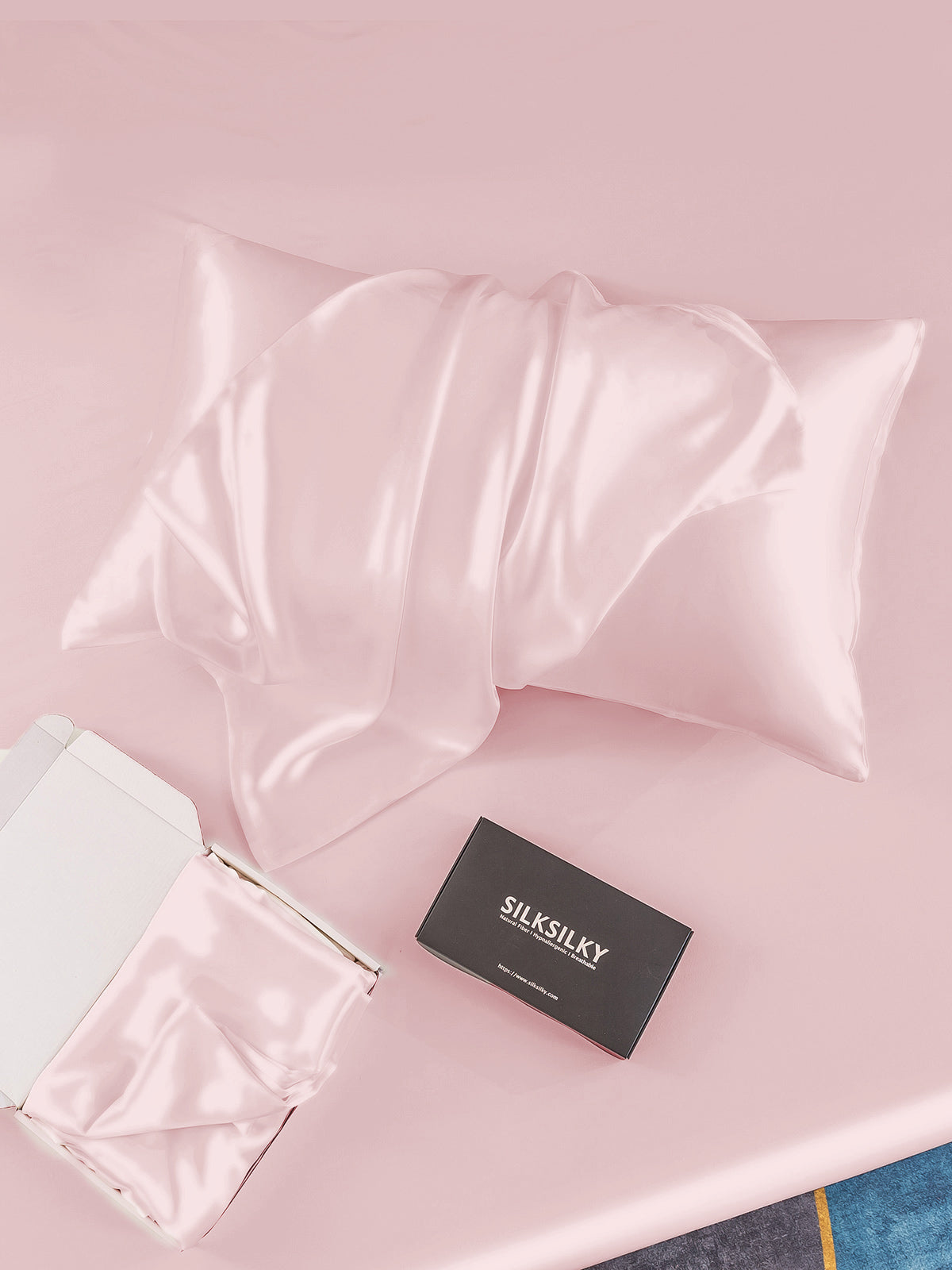 [Pink] SilkSilky 30Momme Pure Silk Pillowcase 005