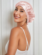 [Pink] SilkSilky  Sleep Cap 001