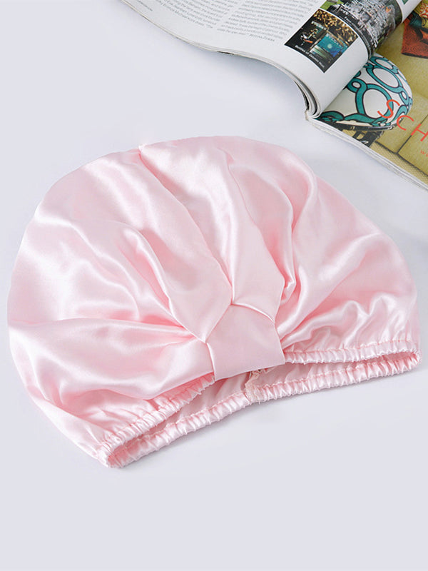 [Pink] SilkSilky Pure Silk Sleep Cap 002