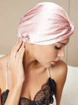 [Pink] SilkSilky  Sleep Cap 002
