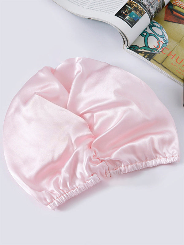 [Pink] SilkSilky Pure Silk Sleep Cap 003